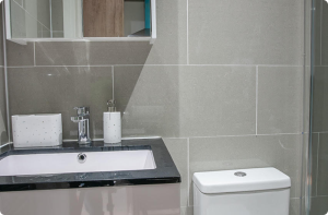 Studio Apartment Bathroom - Premier Nest - Student Accommodation Egham