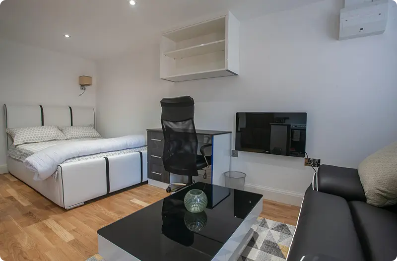 Studio Apartment Living Room Photo -Premier Nest